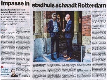 20180601_Inpasse in stadhuis schaadt Rotterdam