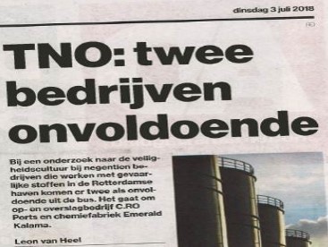 TNO twee bedrijven onvoldoende